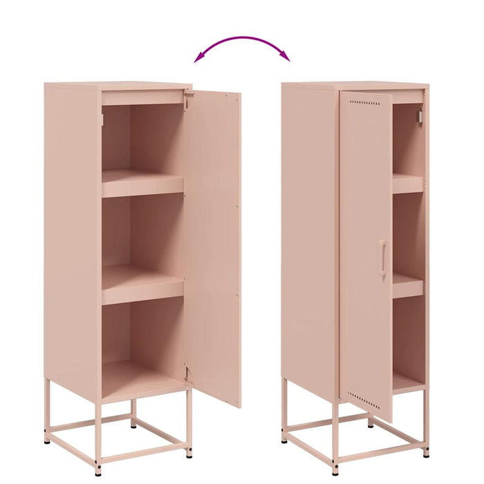 Highboard Pink 36x39x123 cm Steel