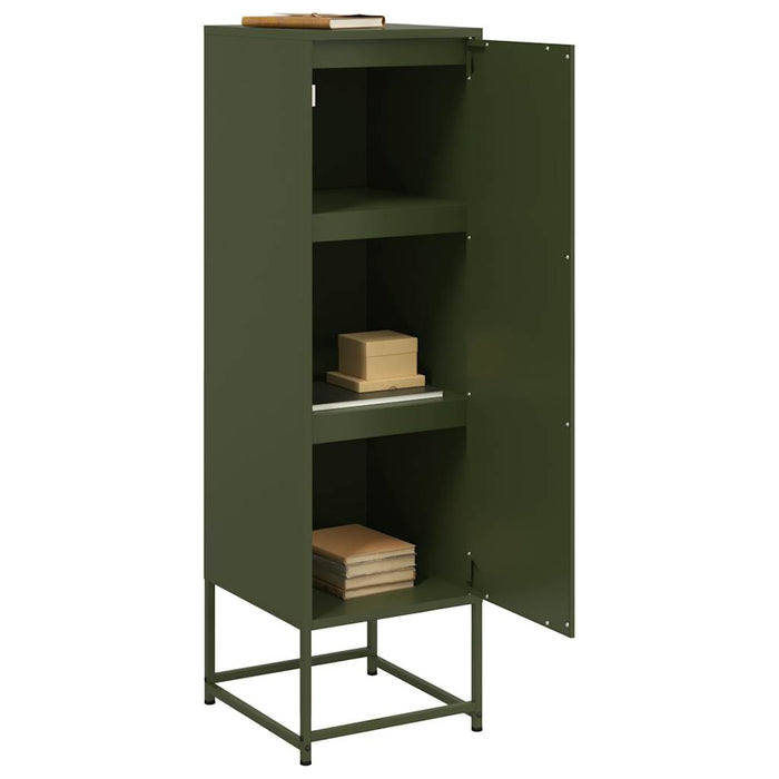 Highboard Olive Green 36x39x123 cm Steel