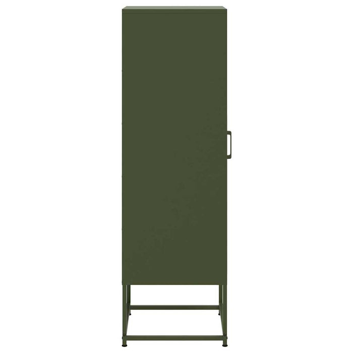 Highboard Olive Green 36x39x123 cm Steel