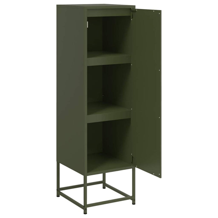 Highboard Olive Green 36x39x123 cm Steel