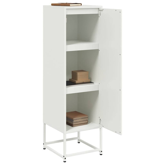 Highboard White 36x39x123 cm Steel