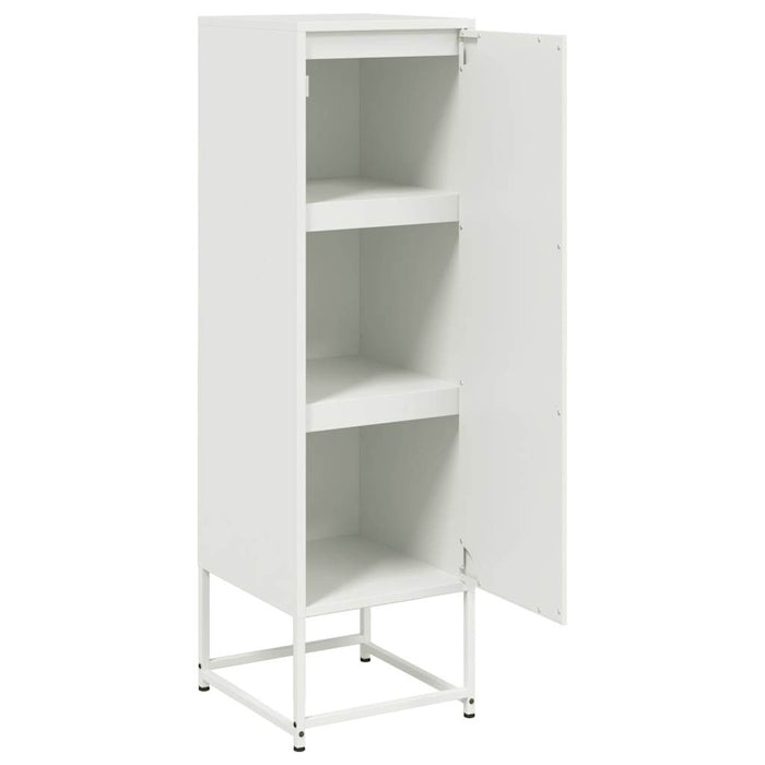 Highboard White 36x39x123 cm Steel