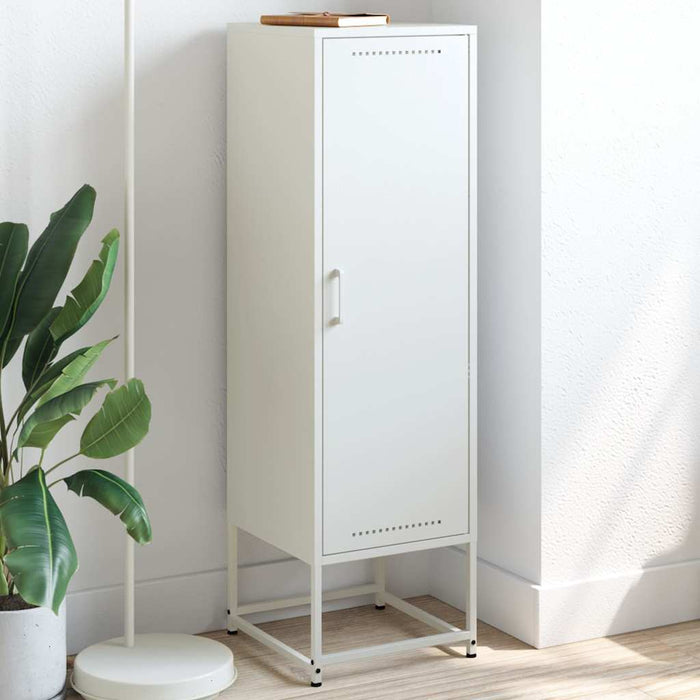 Highboard White 36x39x123 cm Steel