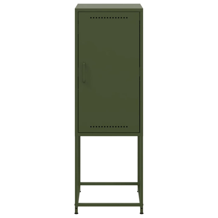 Highboard Olive Green 36x39x107 cm Steel