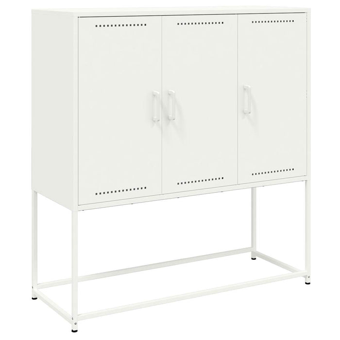 Highboard White 100.5x39x107 cm Steel