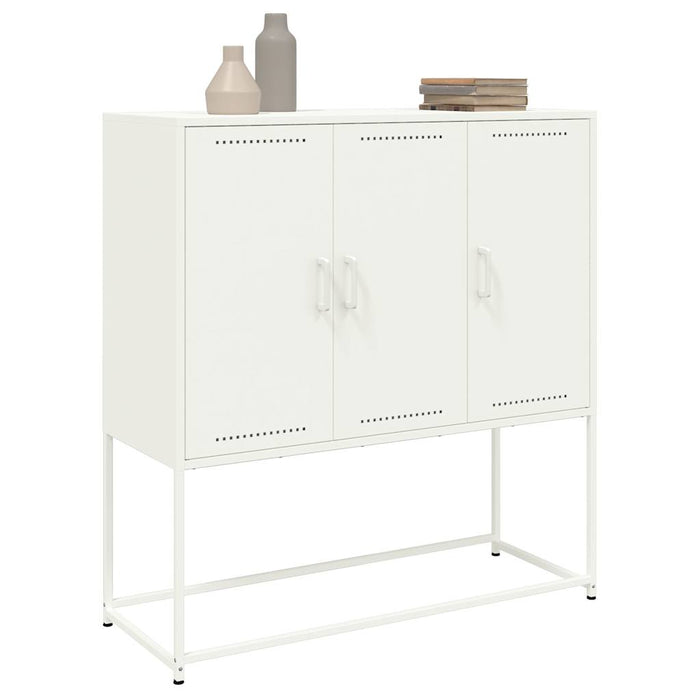 Highboard White 100.5x39x107 cm Steel