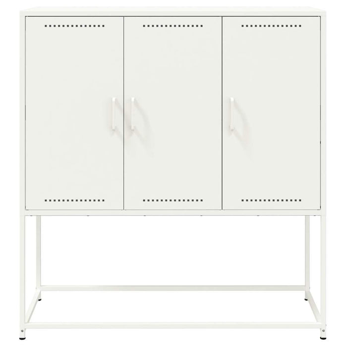 Highboard White 100.5x39x107 cm Steel