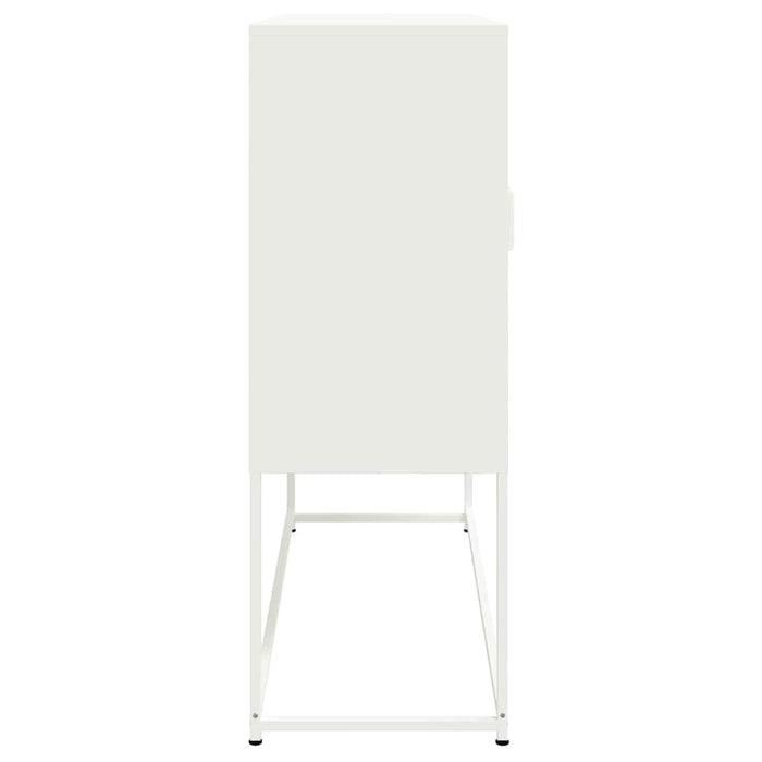 Highboard White 100.5x39x107 cm Steel