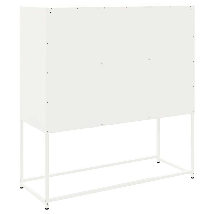 Highboard White 100.5x39x107 cm Steel