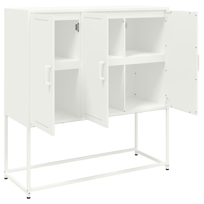 Highboard White 100.5x39x107 cm Steel