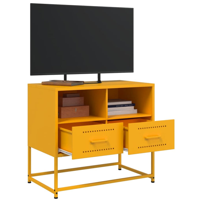 TV Cabinet Mustard Yellow 68x39x60.5 cm Steel