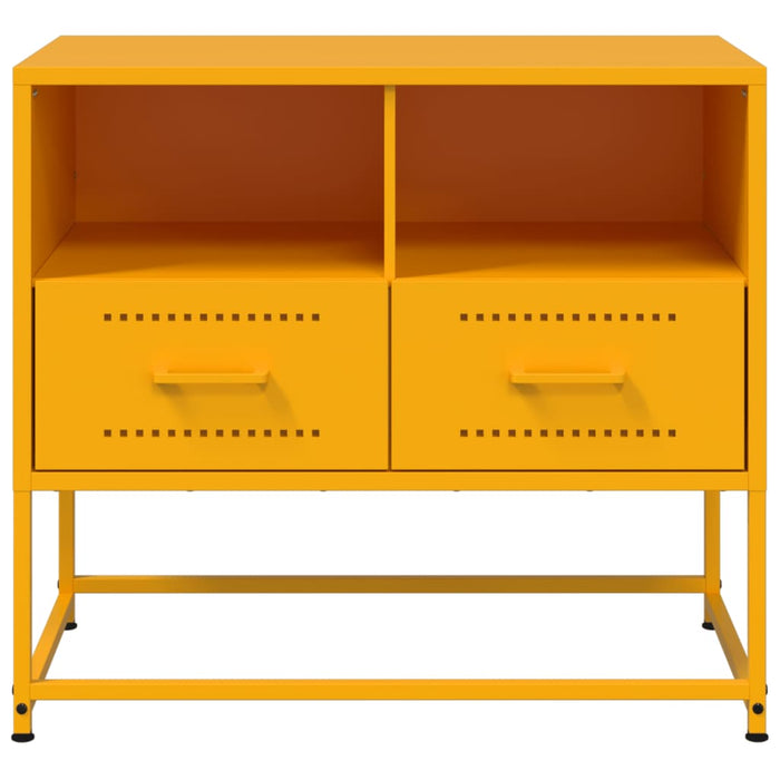 TV Cabinet Mustard Yellow 68x39x60.5 cm Steel