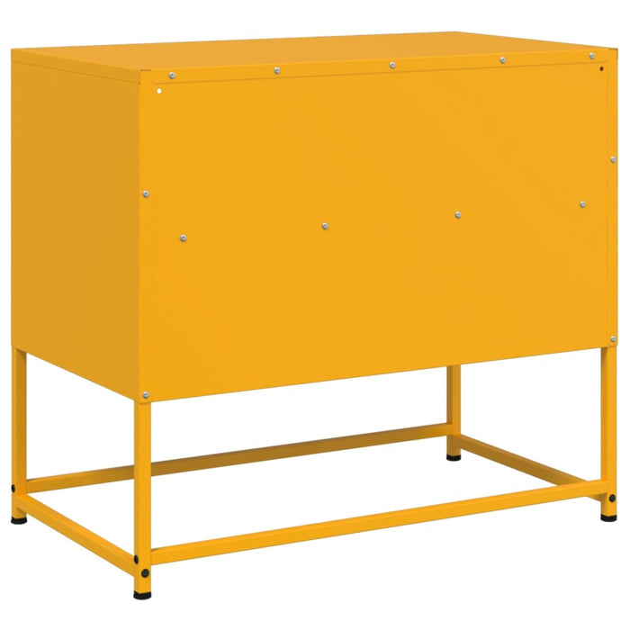 TV Cabinet Mustard Yellow 68x39x60.5 cm Steel