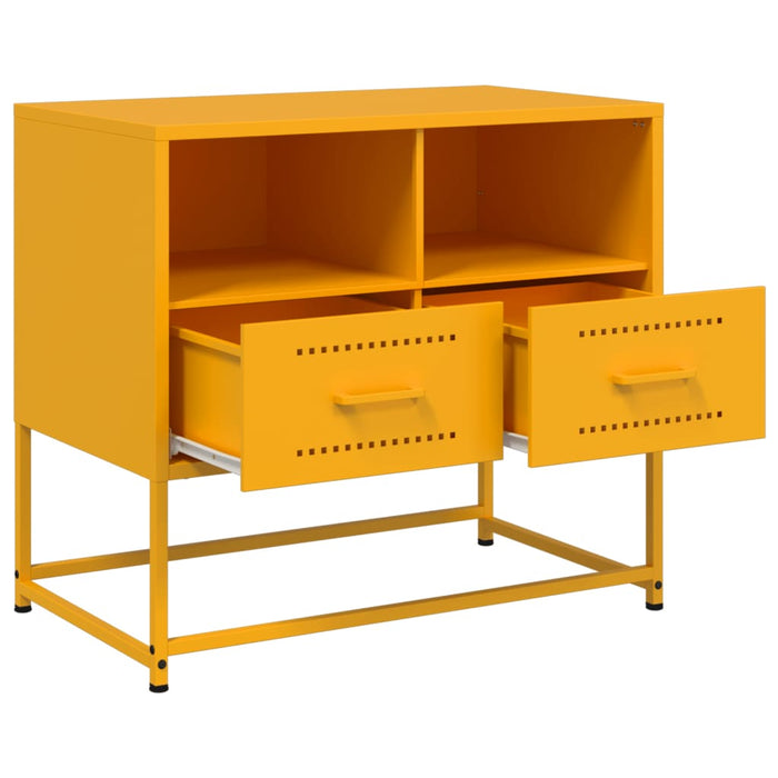 TV Cabinet Mustard Yellow 68x39x60.5 cm Steel