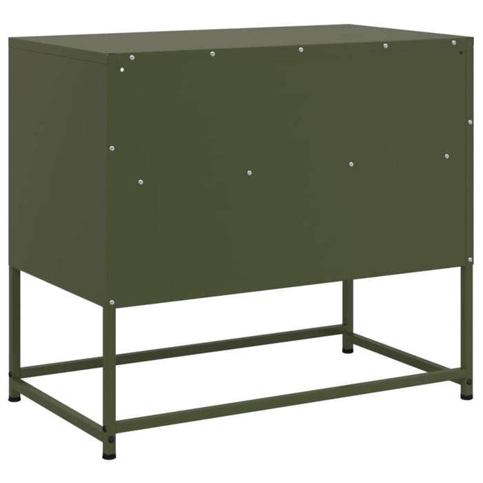 TV Cabinet Olive Green 68x39x60.5 cm Steel