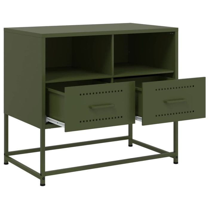 TV Cabinet Olive Green 68x39x60.5 cm Steel