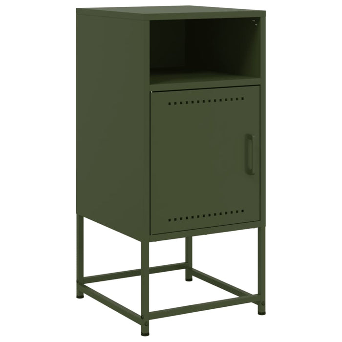 Bedside Cabinets 2 pcs Olive Green 36x39x78 cm Steel