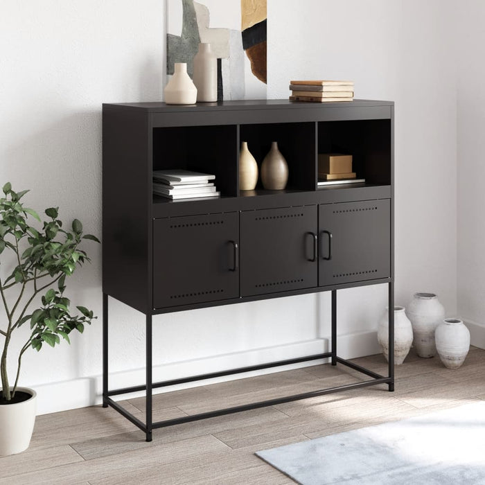 Sideboard Black 100.5x39x107 cm Steel