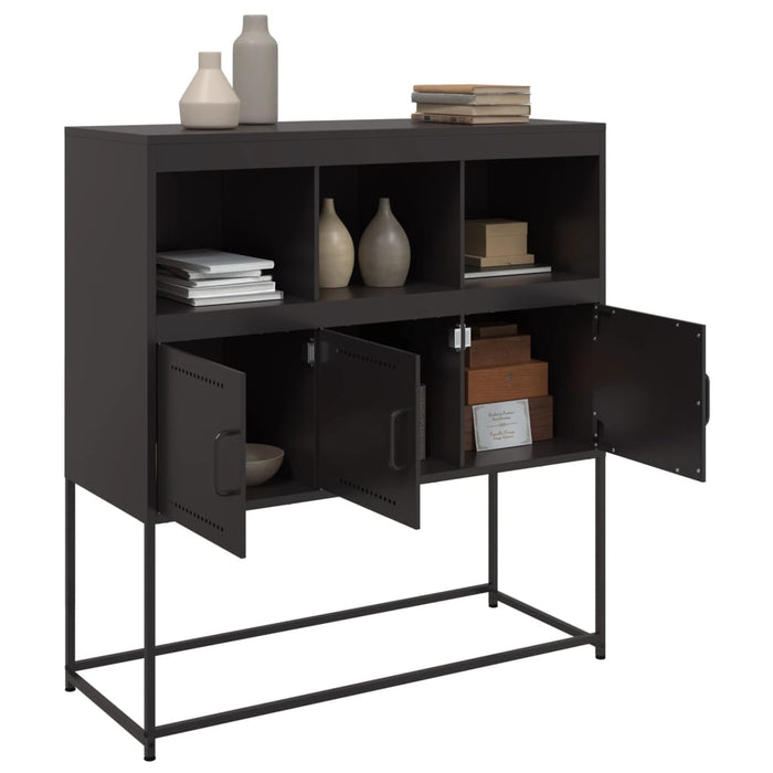 Sideboard Black 100.5x39x107 cm Steel