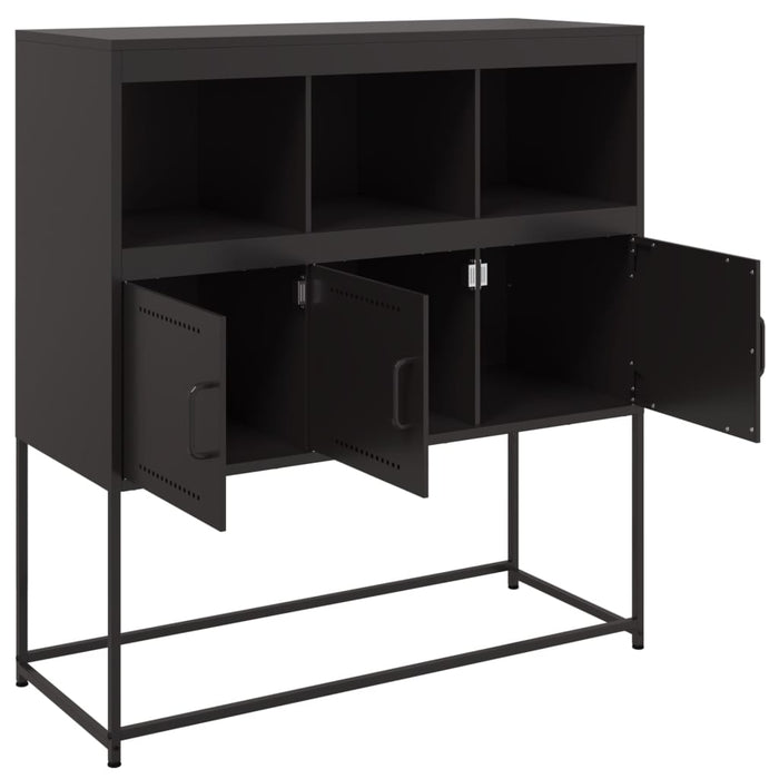 Sideboard Black 100.5x39x107 cm Steel