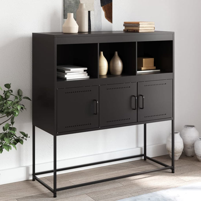 Sideboard Black 100.5x39x107 cm Steel