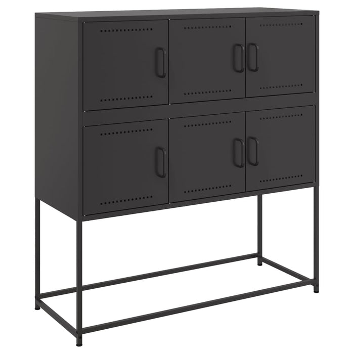 Sideboard Black 100.5x39x107 cm Steel