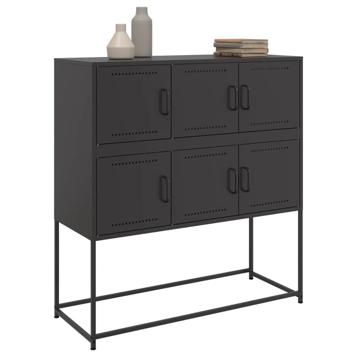 Sideboard Black 100.5x39x107 cm Steel