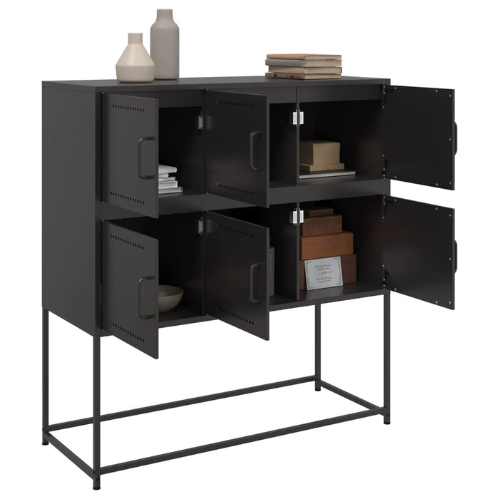 Sideboard Black 100.5x39x107 cm Steel