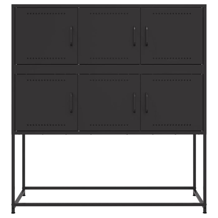 Sideboard Black 100.5x39x107 cm Steel