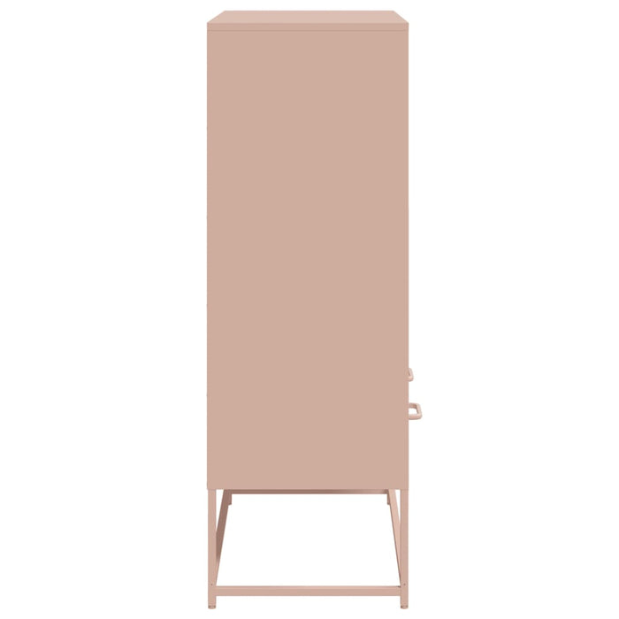 Highboard Pink 68.5x39x111.5 cm Steel