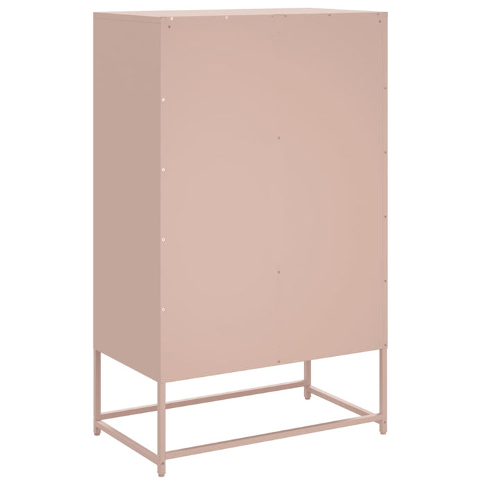 Highboard Pink 68.5x39x111.5 cm Steel