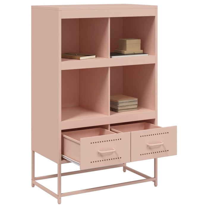 Highboard Pink 68.5x39x111.5 cm Steel