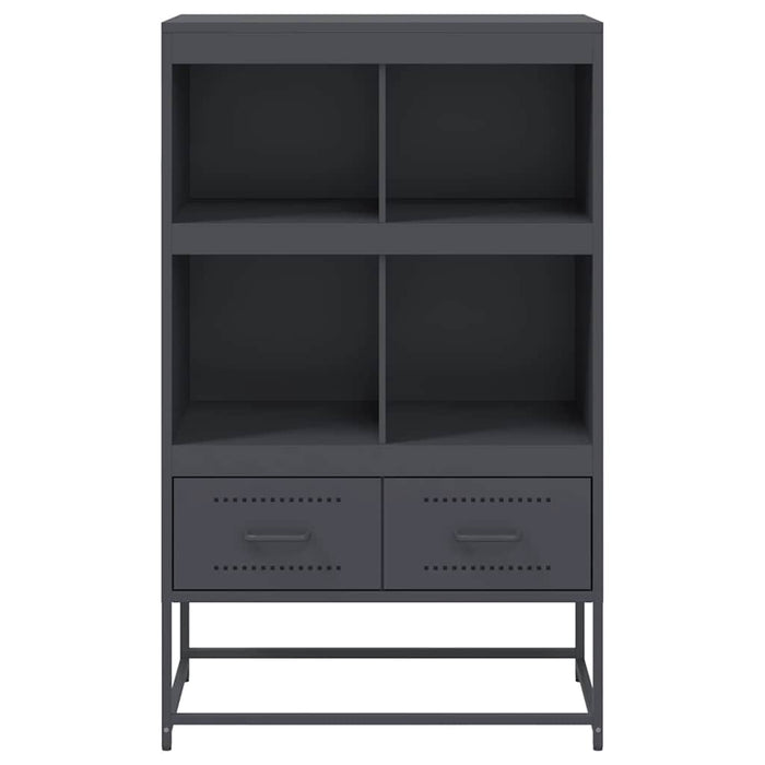 Highboard Anthracite 68.5x39x111.5 cm Steel