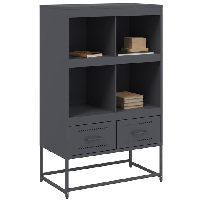 Highboard Anthracite 68.5x39x111.5 cm Steel