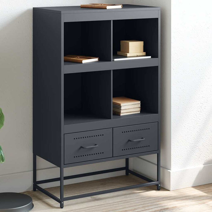 Highboard Anthracite 68.5x39x111.5 cm Steel