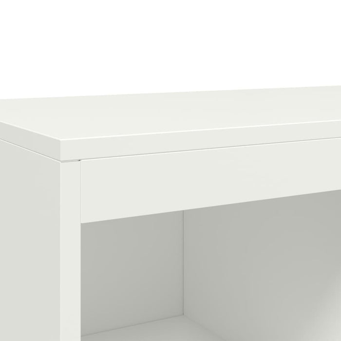 Highboard White 68.5x39x111.5 cm Steel