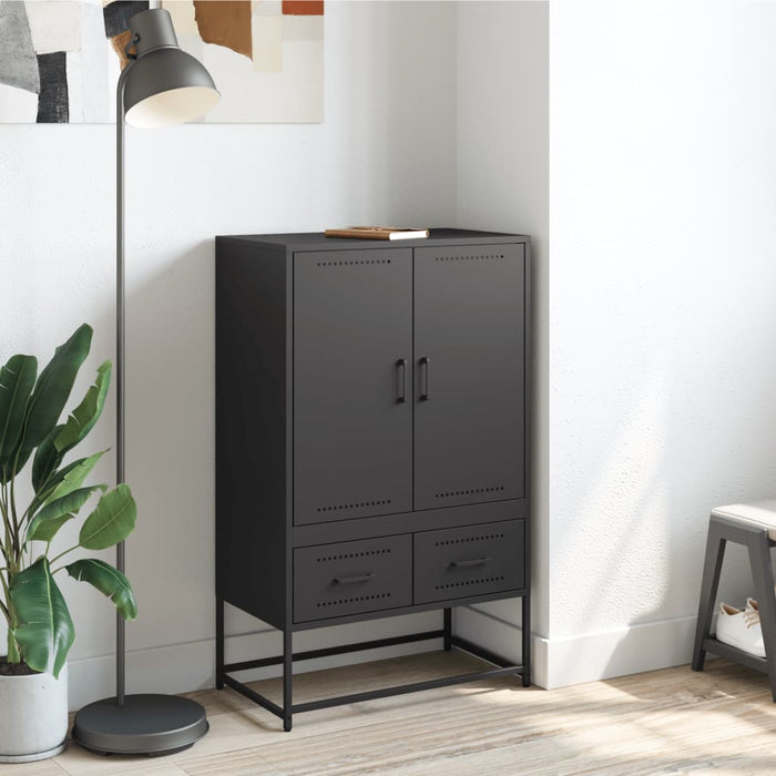 Highboard Black 68x39x111.5 см стомана