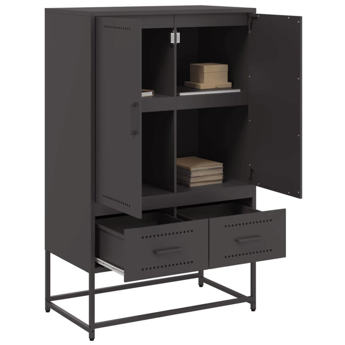 Highboard Black 68x39x111.5 см стомана