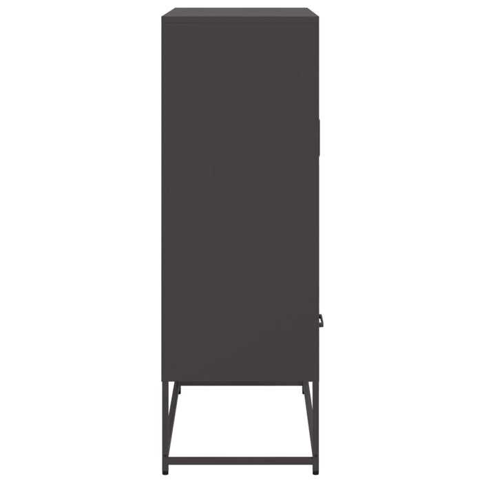 Highboard Black 68x39x111.5 см стомана