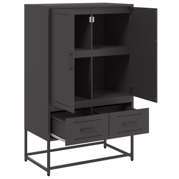 Highboard Black 68x39x111.5 см стомана