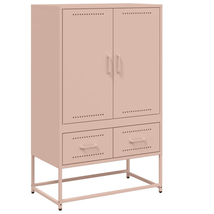 Highboard Pink 68x39x111.5 cm Steel