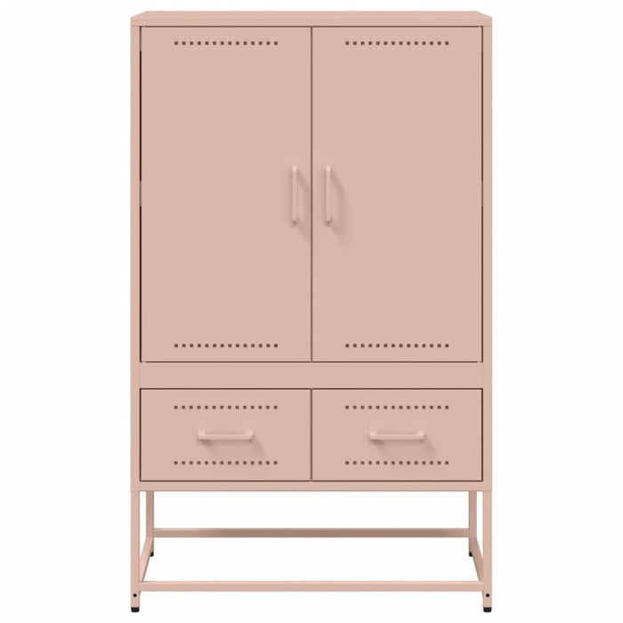 Highboard Pink 68x39x111.5 cm Steel