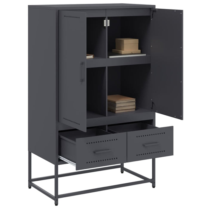 Highboard Anthracite 68x39x111.5 cm Steel