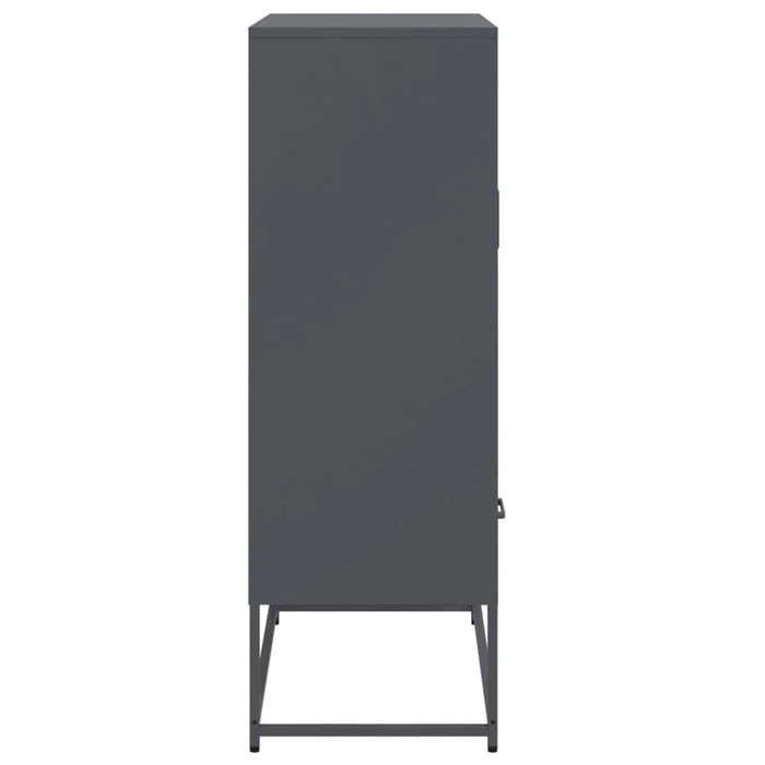 Highboard Anthracite 68x39x111.5 cm Steel