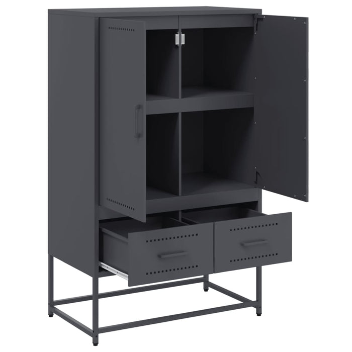 Highboard Anthracite 68x39x111.5 cm Steel