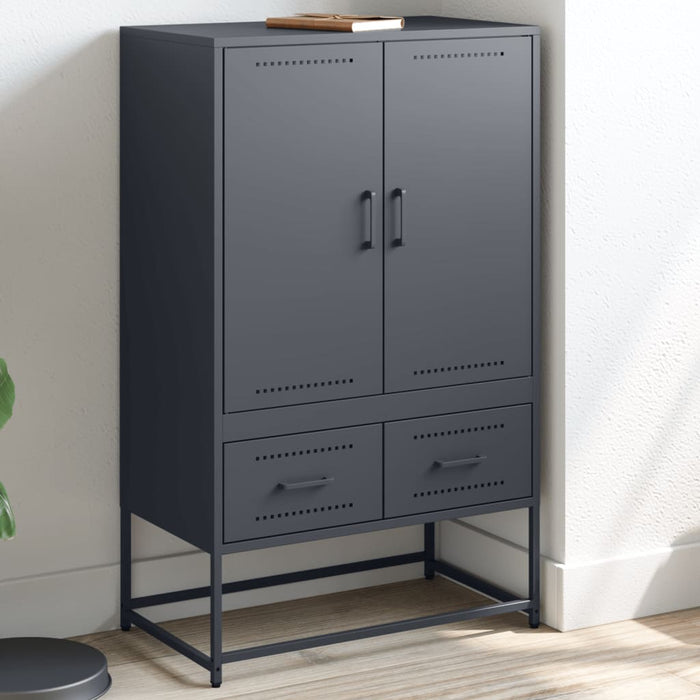 Highboard Anthracite 68x39x111.5 cm Steel