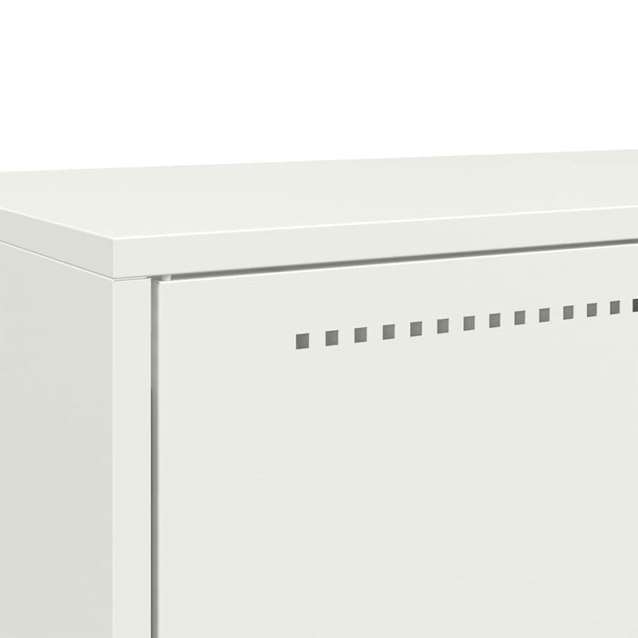 Highboard White 68x39x111.5 cm Steel