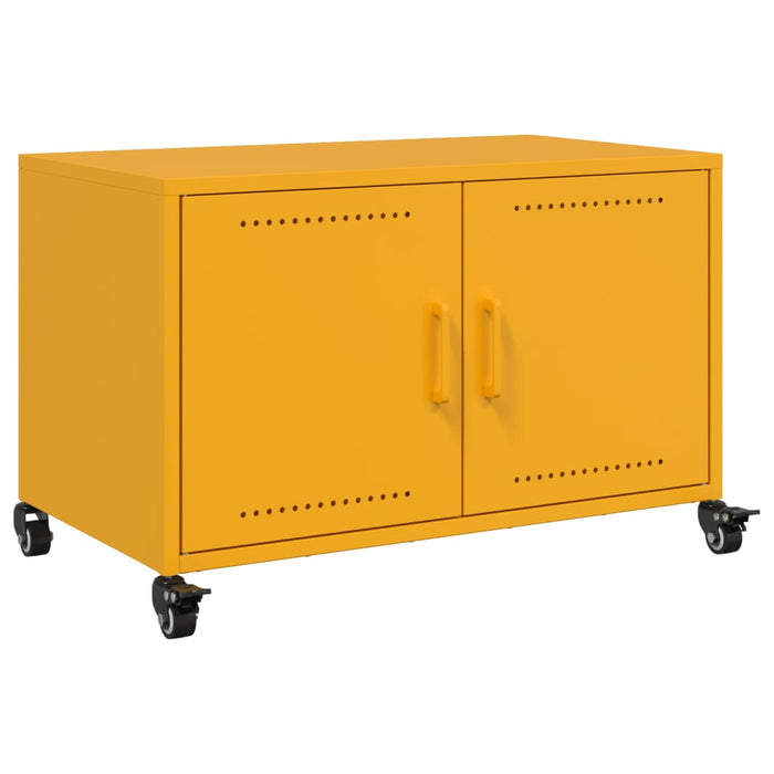 TV Cabinet Mustard Yellow 68x39x43.5 cm Steel