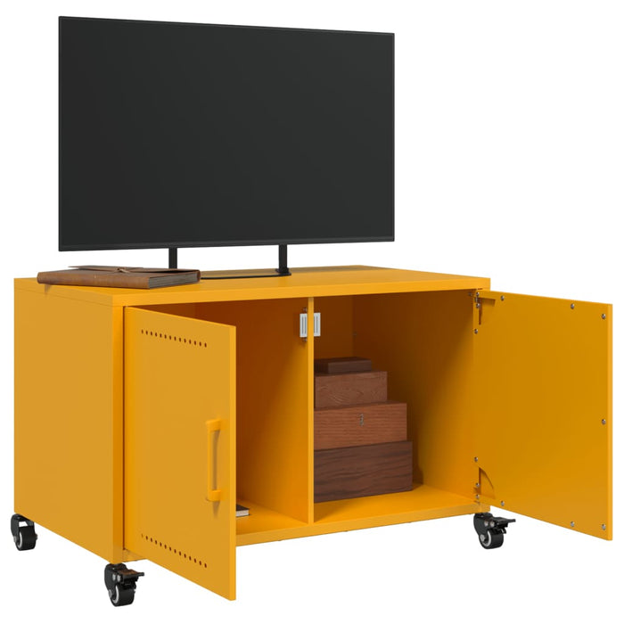 TV Cabinet Mustard Yellow 68x39x43.5 cm Steel