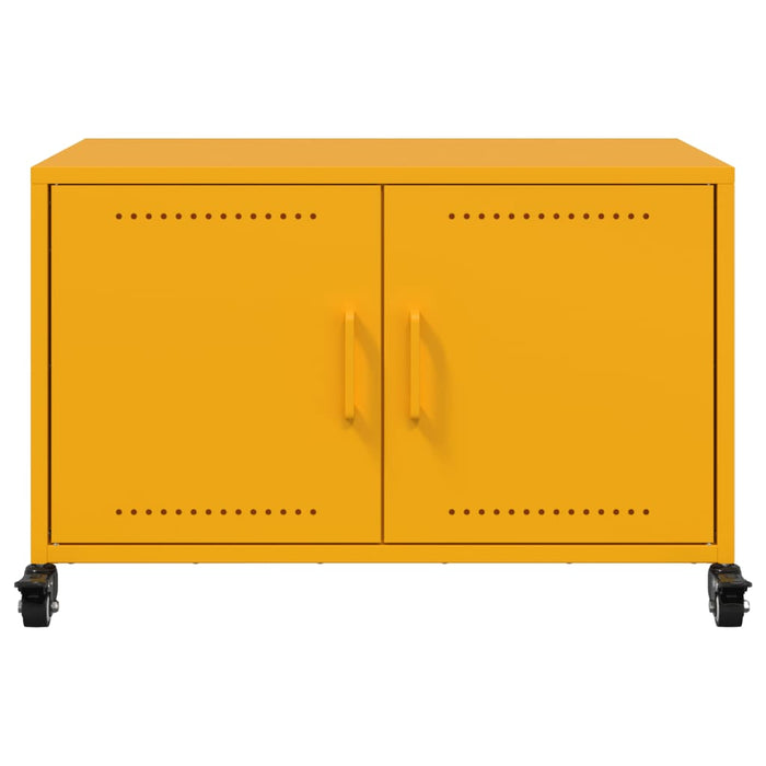 TV Cabinet Mustard Yellow 68x39x43.5 cm Steel